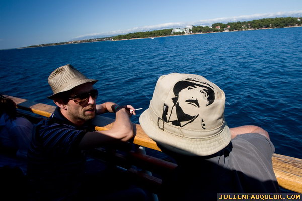 croatia. electric elephant festival. boat party. petrcane. 