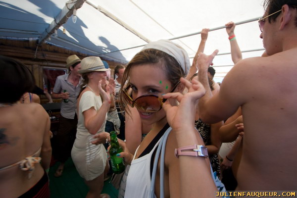croatia. electric elephant festival. boat party. petrcane. 