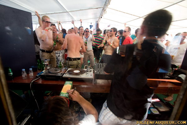 croatia. electric elephant festival. boat party. petrcane. 