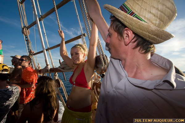 croatia. electric elephant festival. boat party. petrcane. 