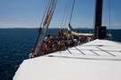 croatia. electric elephant festival. boat party. petrcane. 
