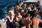 croatia. electric elephant festival. boat party. petrcane. 