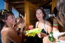 croatia. electric elephant festival. boat party. petrcane. 