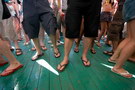 croatia. electric elephant festival. boat party. petrcane. 