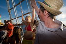 croatia. electric elephant festival. boat party. petrcane. 