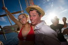 croatia. electric elephant festival. boat party. petrcane. 