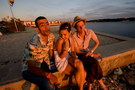 croatia. electric elephant festival. boat party. petrcane. 